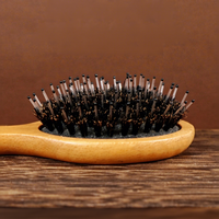 Brosse à cheveux portable à coussin d'air, nouveau style, poils de sanglier mélangés et picots en nylon pour massage du cuir chevelu et démêlage, directement de l'usine