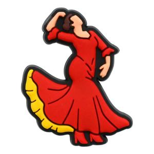 Vente chaude Creative Nouvelle Série Espagnole Sandales Charme Bricolage Accessoires Pvc Amovible Doux Colle Goutte En Plastique Semelle Chaussures Boucle - Product Image 6