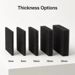 Tapis filtrant rond en éponge de charbon actif, <span class=keywords><strong>mousse</strong></span> de <span class=keywords><strong>polyuréthane</strong></span> imprégnée de carbone pour filtre à air, purificateur d'air, taille personnalisée, OEM - Product Image 6