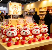 Boneka Plush Kartun Naga Lucu Kustom Maskot Mainan Grosir Untuk Hadiah Promosi Boneka Plush