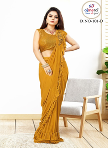 Sarees Étnicos Elegantes al por Mayor, Listos para Usar, Protección Solar, Secado Rápido, Multimaterial, Colección Elegante para Bodas, para Compradores al por Mayor - Product Image 4