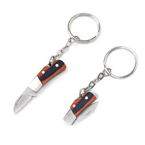 Couteau de camping pliable miniature léger en acier inoxydable avec poignée en bois pour déballer les colis - Product Image 1