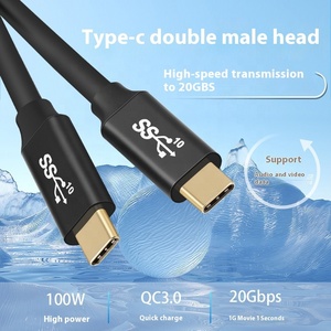 Chất lượng cao bện Loại C để Loại-C 3.1 Gen 2 sạc nhanh cáp 100W 20GB tốc độ truyền dữ liệu truyền cáp - Product Image 5