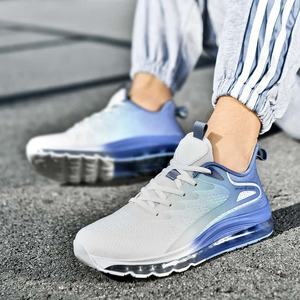 Zapatos de Skateboarding con Amortiguación de Aire para Hombre, Suela de Goma Absorbente de Impactos, Parte Superior de Malla Tejida Transpirable para Entrenamiento Deportivo Informal - Product Image 5