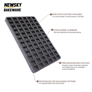 72 dây đai vuông dứa Shortcake khuôn bánh mì nướng PAN thương mại công nghiệp Bánh Mì Bánh mì khay - Product Image 2