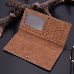 Portafoglio lungo da uomo portafoglio ultra sottile portafoglio in <span class=keywords><strong>pelle</strong></span> con pannello morbido alla moda - Product Image 6