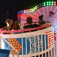 Attraction familiale : Mini Tagada en FRP, petite manège tournante Disco