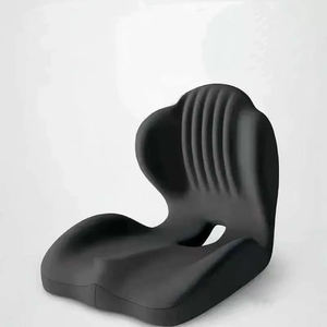 Coussin de siège ergonomique intégré avec dossier, mousse à mémoire de forme orthopédique, soutien lombaire, coussin confortable pour chaise de bureau et utilisation en voiture - Product Image 1