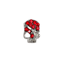 Breloques en alliage 3D gothiques pour nail art, motifs crâne, croix, chauve-souris, araignée, avec strass, vente en gros
