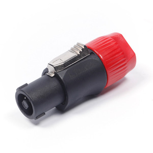 Conector de Altavoz Cuádruple de 4 Pines, Aislamiento Rojo, Conector de Audio y Video en Línea - Product Image 1