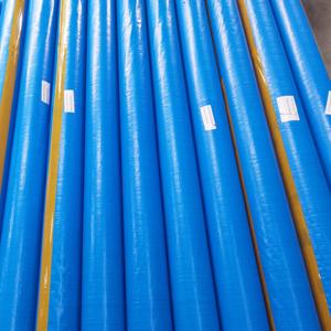Rouleaux <span class=keywords><strong>de</strong></span> bâche PE imperméable bleue avec logo imprimé, feuilles plastiques étanches avec technique <span class=keywords><strong>de</strong></span> revêtement tissé - Product Image 3