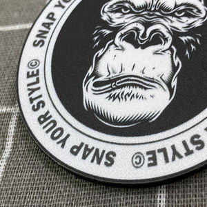 Parches de Tela Personalizados con Diseño de <span class=keywords><strong>Gorila</strong></span> Estilo Hiphop, Impresos por Sublimación, para Gorras y Prendas - Product Image 3
