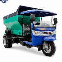 Machine à épandre les engrais et le fumier organiques LEABON, haute productivité, capacité de 10 tonnes/h, construction en acier inoxydable pour les fermes