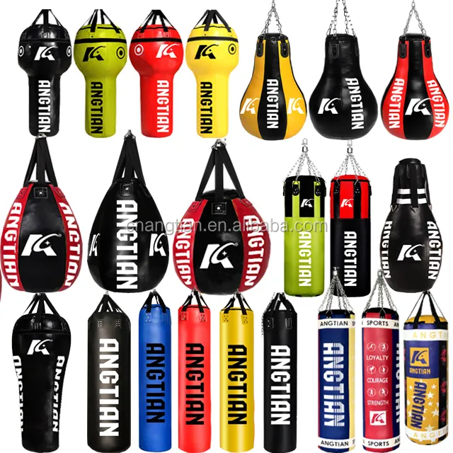Bolsa de boxeo profesional de alta calidad, personalizada, para entrenamiento de boxeo, artes marciales, práctica, saco pesado
