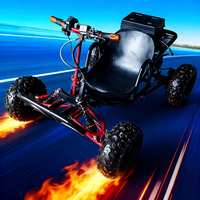 Go Kart Eléctrico Todoterreno con Suspensión de Amortiguación, Kart para Arena, Arranque Automático, Buggy para Parque de Diversiones, Transmisión por Eje