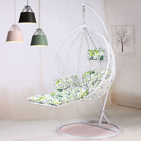 Chaise Nid d'Oiseau en Rotin PE Personnalisée Résistante aux Rayures, Meubles de Jardin en Rotin Imperméables