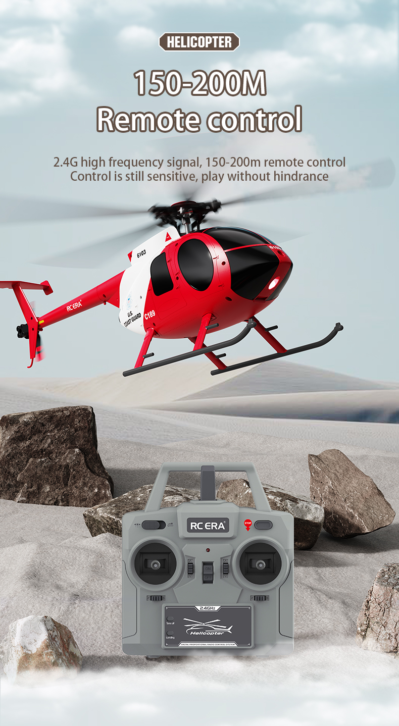 RC ERA C189RCヘリコプター1/28スケールMD500プラスチックミリタリー