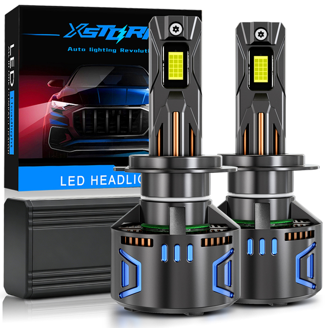 High Power 12V 300W 4070 CSP Four-tube H1 H4 H7 H8 H11 9005 HB3 9006 HB4 9012 HIR2 Car Headlight Bulbs Auto Headlamps