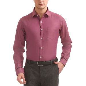 OEM Custom Men's Formal Business Casual Long Sleeve Dress Shirt Plain <b>Bamboo</b> <b>Fiber</b> Anti-Wrinkle Direct for Autumn Season-BD - Product Image 2