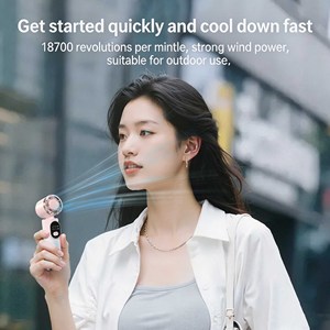 Portable <b>Handheld</b> Mini <b>Fan</b>, USB Rechargeable High Speed Pocket <b>Fan</b> with Fast Speed, 2000mAh Battery, Personal Desk <b>Fan</b> - Product Image 6