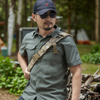 Chemise tactique à manches courtes à séchage rapide pour hommes pour le printemps, l'été Vêtements de travail respirants avec revers Design décontracté Personnalisation du fabricant