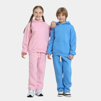Ensemble survêtement pour enfants en molleton à deux pièces avec logo personnalisé, sweat-shirt et pantalon de jogging pour garçons et filles, ensembles de survêtement pour enfants