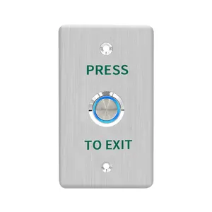 Waterproof Button Switch Stainless Steel 304 Exit Push Button IP65 Access Control Exit Button
