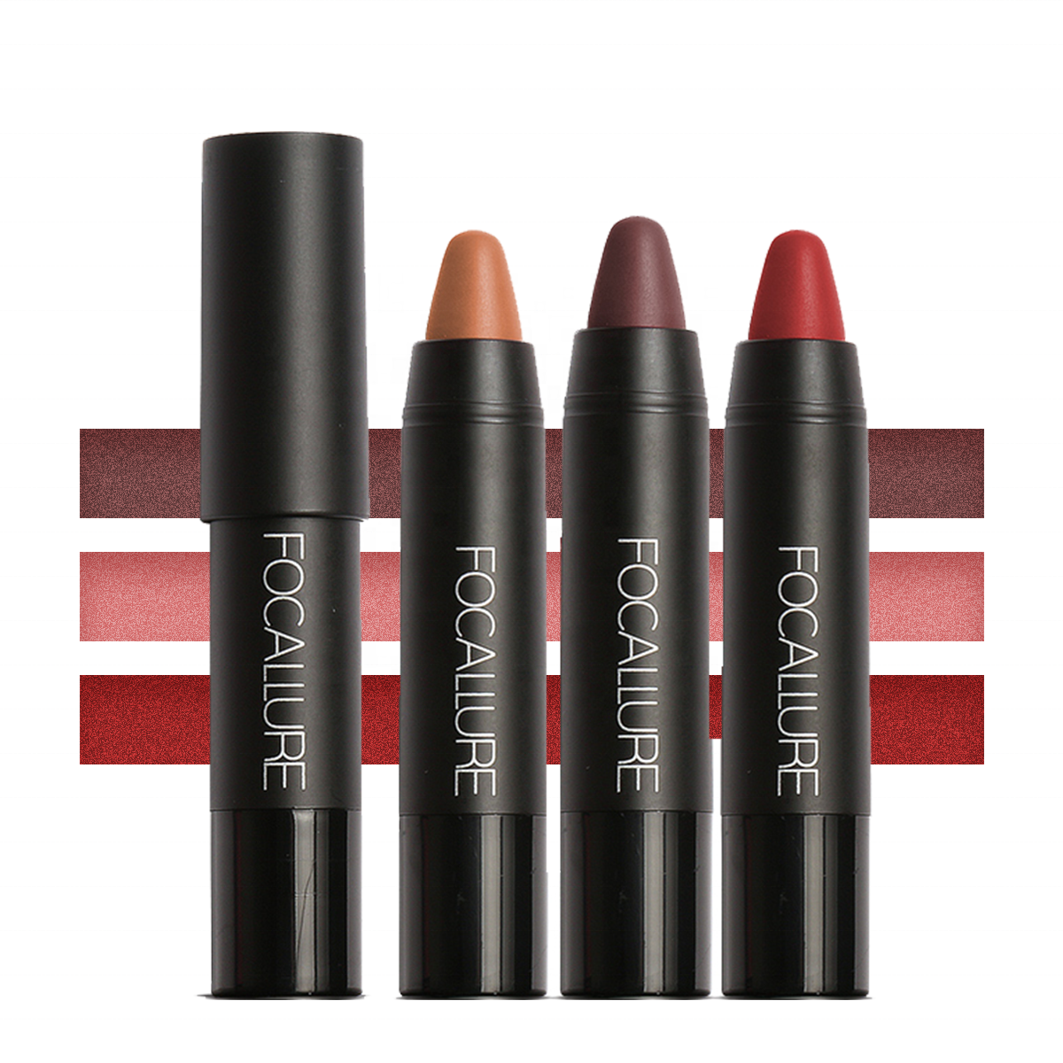 Матовый кремовый водостойкий розовый карандаш для губ Focallure FA22