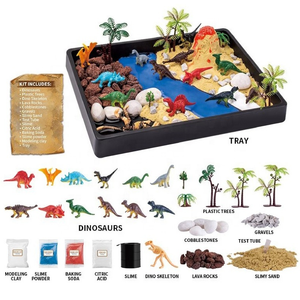 Nuevo Juguete Educativo de Ciencia para Niños, Juego de Simulación de Dinosaurios, Volcán DIY y Hábitat de Dinosaurios, Regalos de Navidad - Product Image 3