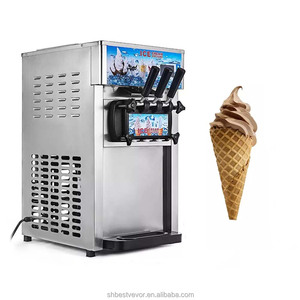 Máquina Expendedora de helados <span class=keywords><strong>casera</strong></span> auténtica 18L/H Máquina Expendedora de servicio suave de 3 sabores - Product Image 5