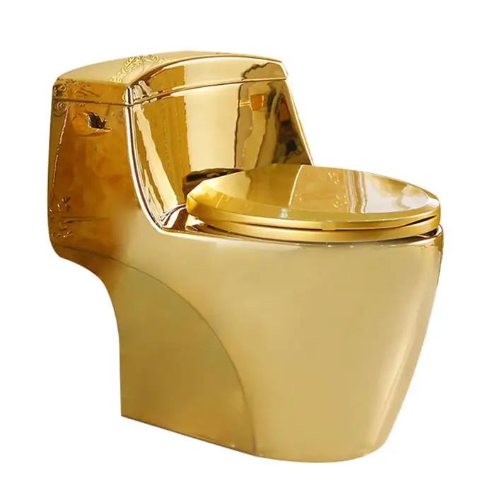 Multicolor Sanitair Een Stuk Wc Badkamer Chinese Keramische Gold Fancy Wc