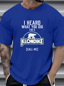 T-shirt da uomo casual alla moda taglie forti con stampa slogan 'I Know You've Done for Someone', in tessuto satinato traspirante ad asciugatura rapida digitale - Product Image 2