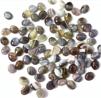 Meilleure Vente Perles d'Agate Chinoises Cabochons Ovales Multicolores 13x18mm en Pierre Naturelle pour Fabrication de Bijoux Vente en Gros Modèle QXB