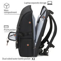 Tas Ransel Laptop Bisnis Kantor Anti Air 15,6 Inci untuk Pria, Cocok untuk Koper Trolley, Perjalanan, Luar Ruangan, Tas Komputer Notebook