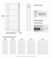 ASSOC Armoire de rangement pour chaussures en acier thermolaqué, ventilation à persiennes, résistante à la rouille, organisateur pour salon et entrée, OEM