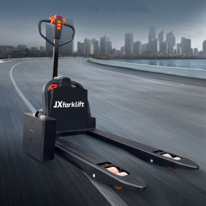 Carretilla elevadora manual eléctrica completa JX1.5T 2T F4 con equipo de logística hidráulica de batería tirada - Product Image 2