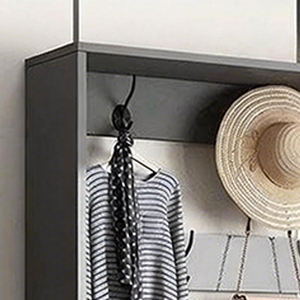 Elegante Scarpiera con Finitura Grigia e Ganci, <span class=keywords><strong>Arredamento</strong></span> di Lusso <span class=keywords><strong>per</strong></span> Corridoi di Appartamenti - Product Image 4