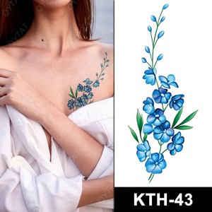 Vente en gros Nouvelle Arrivée Sûr Étanche Femmes Belle Eau Couleur <span class=keywords><strong>Dos</strong></span> <span class=keywords><strong>Épaule</strong></span> Bras Jambe Temporaire Fleur Autocollants De <span class=keywords><strong>Tatouage</strong></span> - Product Image 1