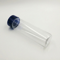 Bouteille d'eau transparente de 750ml avec couvercle à vis en plastique Tritan à large ouverture pour cuisines personnalisée avec logo personnalisé pour boire