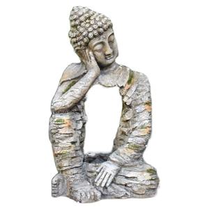 <span class=keywords><strong>Sculpture</strong></span> en résine écologique faite à la main Statue de bouddha zen rétro décorations de pot de fleur de jardin de cour extérieure inspirées du bouddhisme - Product Image 5