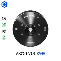 CubeMars AK70-9 V3.0 KV60 Moteur DC sans balais à haute densité de couple pour actionneur robotique industriel, robot à pattes et AGV