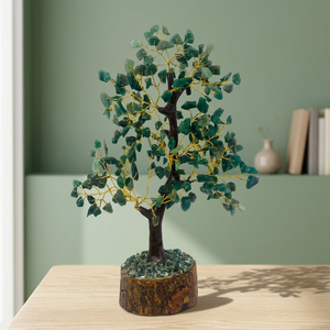 300 perles de pierres précieuses vertes, arbre de jade vert, cristal de guérison, pierre précieuse, cadeau en cristal, arbre de jade vert - Chance et Succès - Product Image 2