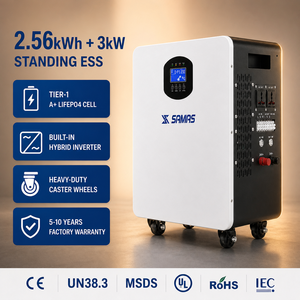 Batterie Lifepo4 <span class=keywords><strong>24V</strong></span> 100Ah 2,56 kWh avec onduleur 3kW 500V MPPT pour maison et cabane hors réseau - Product Image 1