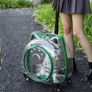 תיק מטען של חיית מחמד שקוף לחלוטין מתוך תרמיל חלל לחיות מחמד לשימוש בעלי חיים קטנים לשימוש רב תכליתי - Product Image 5