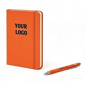 Agenda A6 de Cuero PU con Tapa Dura, Diario con Logotipo, Cuaderno con Banda Elástica, Regalos Promocionales Personalizados - Product Image 1