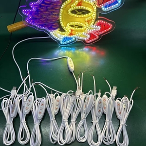 Jiuan DC5V 2A USB mini <span class=keywords><strong>LED</strong></span> Dimmer phổ biến anode ABS Chất liệu màu duy nhất neon ánh sáng 10 Wát Max tải - Product Image 2