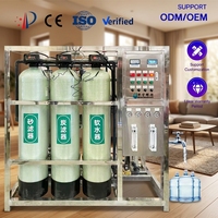 Machines de traitement de l'eau industrielles de 250L/500L/1000L/3000 litres par heure, système d'osmose inverse, filtre à eau, station d'épuration