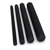Barre filetée en acier oxydé noir, grade 12.9 DIN975, ultra haute résistance, pour structure en acier, vente en gros Yunnan Kunming