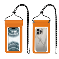 Housse de téléphone portable en PVC imperméable, pochette pour activités aquatiques en plein air, sac d'accessoires
