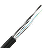 Cable de Fibra Óptica para Exteriores GJYXCH, 1 km, 1 Núcleo, con Revestimiento LZSH Negro para FTTH